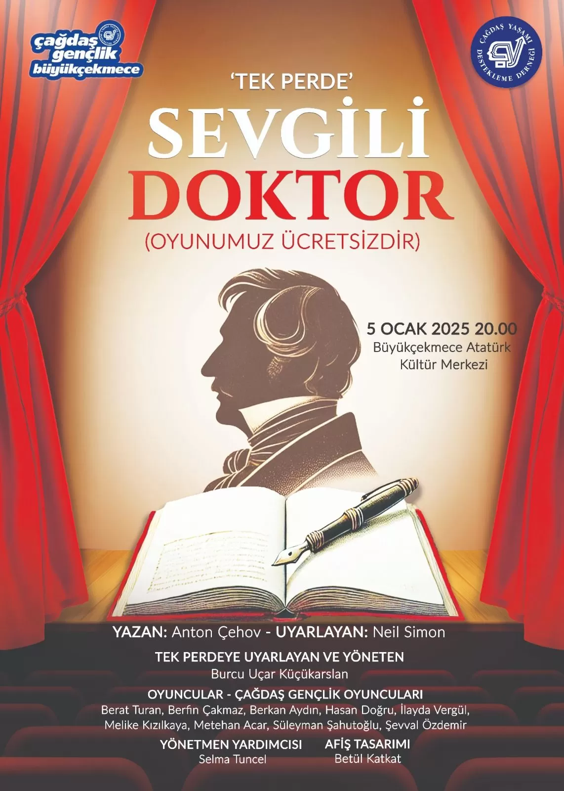 2025 Ocak 5 Sevgili Doktor Tiyatro Görselleri